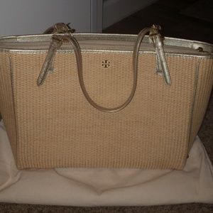 Tory Burch Straw medium tote
